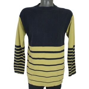 Vintage Marithe Francois Girbaud Collar Spell Out Colorblock Striped L/s T-Shirt